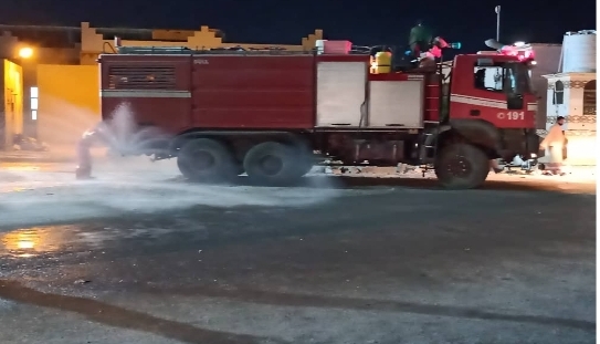 بتوجيهات محافظ المهره..رش وتعقيم مستشفى الغيظة المركزي