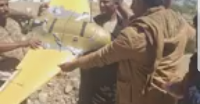 إسقاط طائرة حوثية مسيرة غرب تعز 