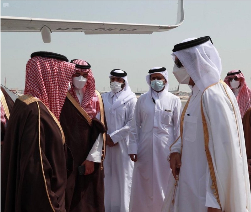 لأول مرة من بعد المصالحة الخليجية وفد سعودي يزور العاصمة القطرية"تفاصيل+صورة"