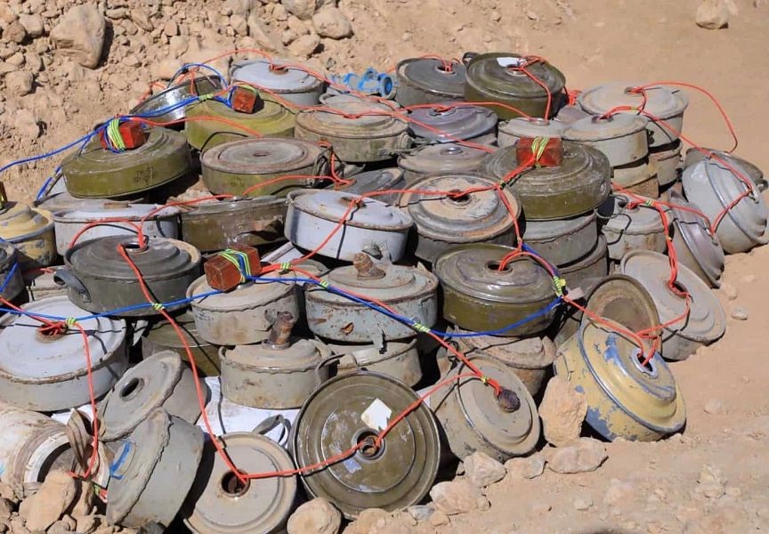 "مسام" ينتزع قرابة 3 آلاف لغم خلال أول أسابيع مارس