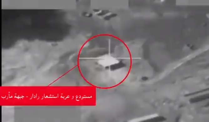 شاهد بالفيديو...لحظة تدمير منظومة دفاع جوي حوثية مع مشغليها الاجانب في مارب