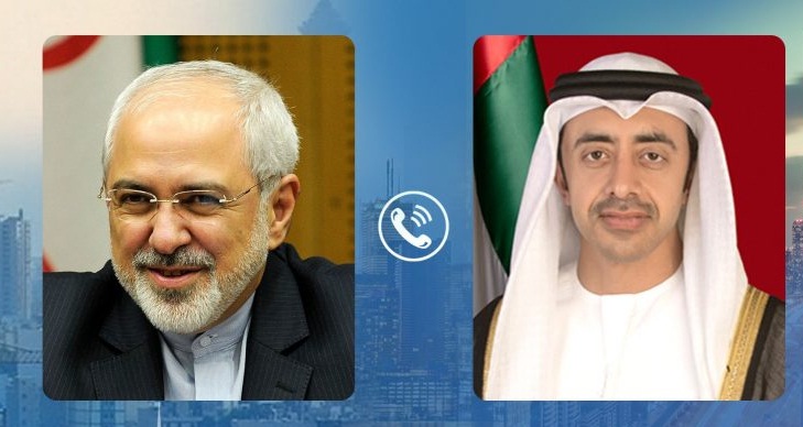مكالمة نادرة بين وزيري خارجية الإمارات وإيران ... وهذا ما دار فيها
