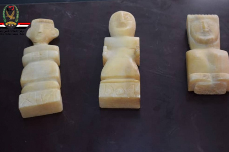 شرطة تعز تستعيد تماثيل أثرية تعود إلى عصر ما قبل الإسلام