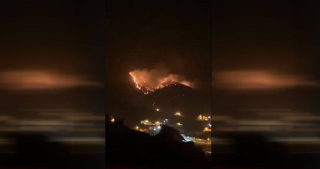 حريق هائل في مكة (فيديو)