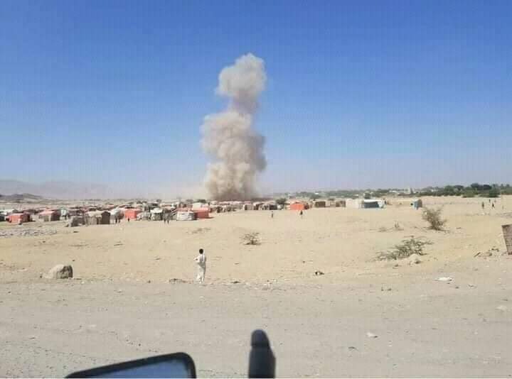 الحوثيون يقصفون مخيما للنازحين بالصواريخ الباليستية في مارب (رسمي)