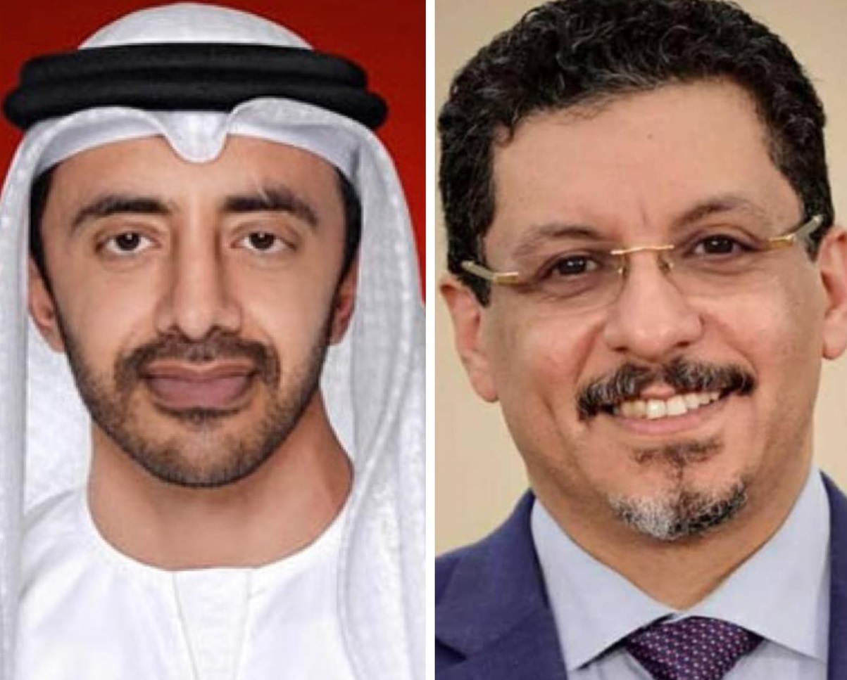 بن زايد يهاتف بن مبارك ويؤكد حرص الامارات على أمن واستقرار اليمن ويتجاهل "الوحدة"