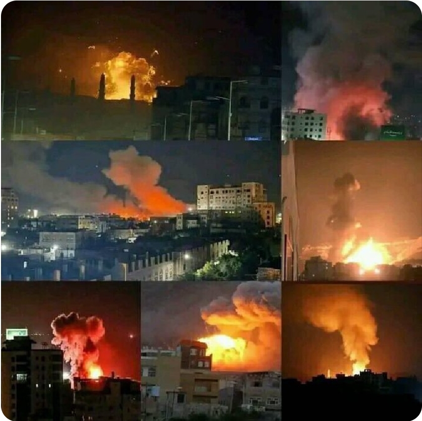 ‏‎عاجل ..‎التحالف: استهدفنا تخزين أسلحة بمعسكر القوات البحرية بالحديدة. ‎