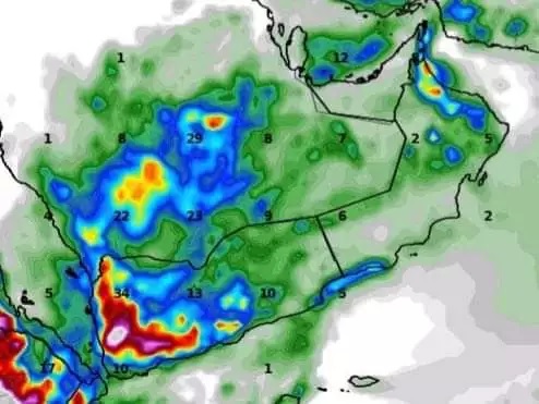 منخفض جوي مرتقب يضرب اليمن خلال الساعات المقبلة