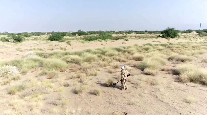 مسام ينزع 40 لغما حوثيا مضادا للدبابات من قرية جنوب الحديدة