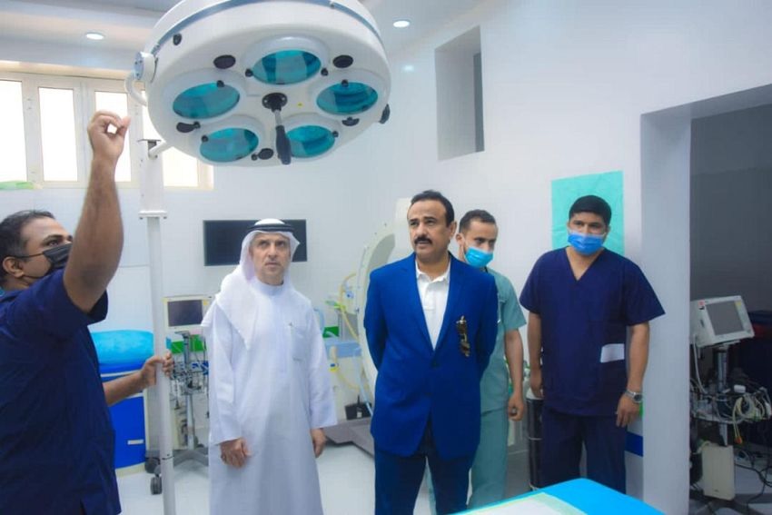 إفتتاح المرحلة الأولى من هيئة مستشفى شبوة العام بعد تجهيزها من الامارات