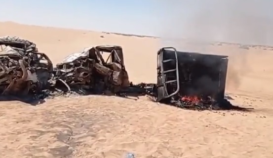 مقتل 13 شخصاً بينهم نساء واطفال اثر حادث مروري مروع شمال شرق اليمن (فيديو)