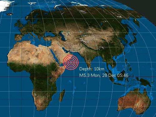 زلزال بقوة 4.9 يضرب شمال شرق سقطرى