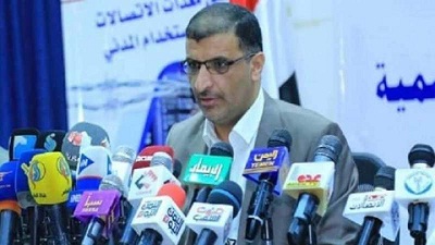 وزير اتصالات الحوثيين يتهم "الانتقالي" بفصل المسار الدولي للانترنت عدن جيبوتي