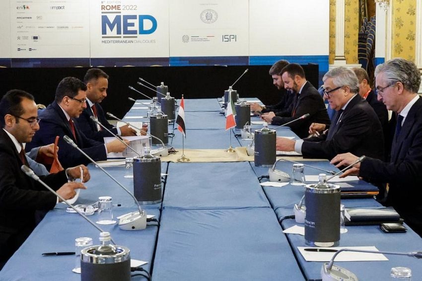 وزير خارجية إيطاليا يؤكد أهمية تجديد وتمديد الهدنة في اليمن
