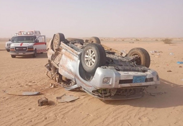 4 يمنيين من أسرة واحدة يلقون حتفهم إثر حادث مروري في السعودية بعد أدائهم مناسك العمرة