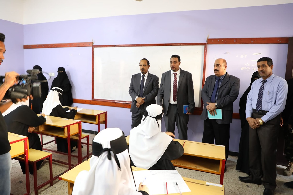 تدشين اختبارات انهاء الفصل الدراسي الأول على مستوى حضرموت