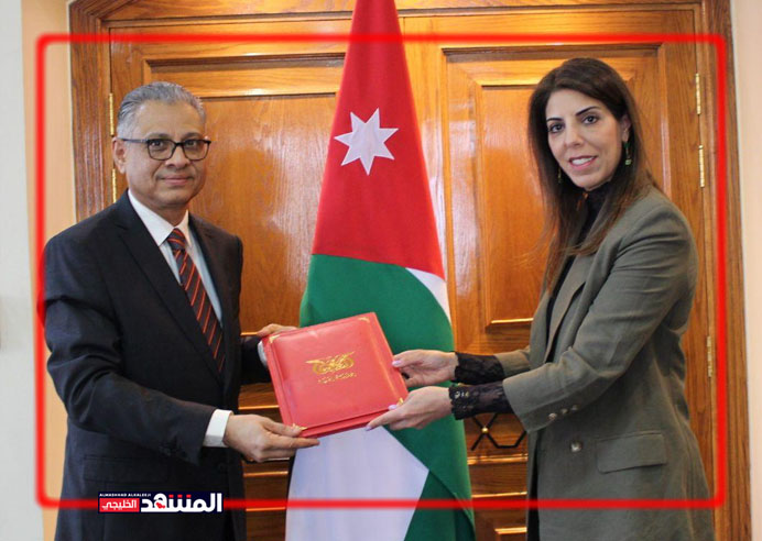 الخارجية الاردنية تتسلم نسخة من اوراق اعتماد السفير اليمني