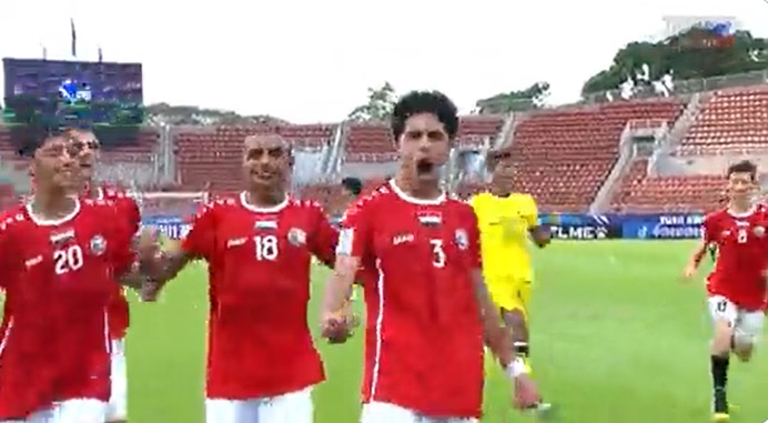 منتخب اليمن للناشئين يسجل هدفه الثالث في مرمى ماليزيا