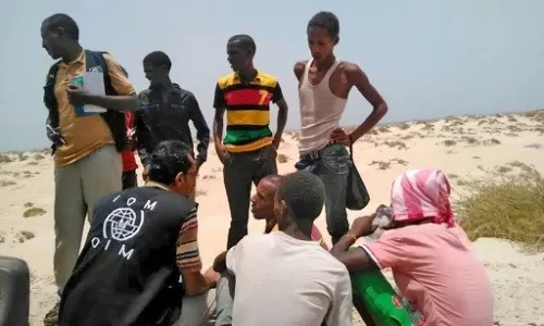 منظمة أممية: 200 ألف مهاجر افريقي بحاجة إلى المساعدة الانسانية في اليمن