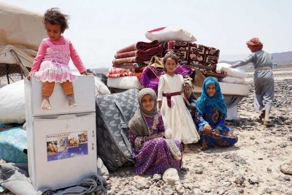 وحدة حكومية توثق نزوح قرابة 500 أسرة يمنية في نوفمبر الماضي ومارب الوجهة الرئيسية